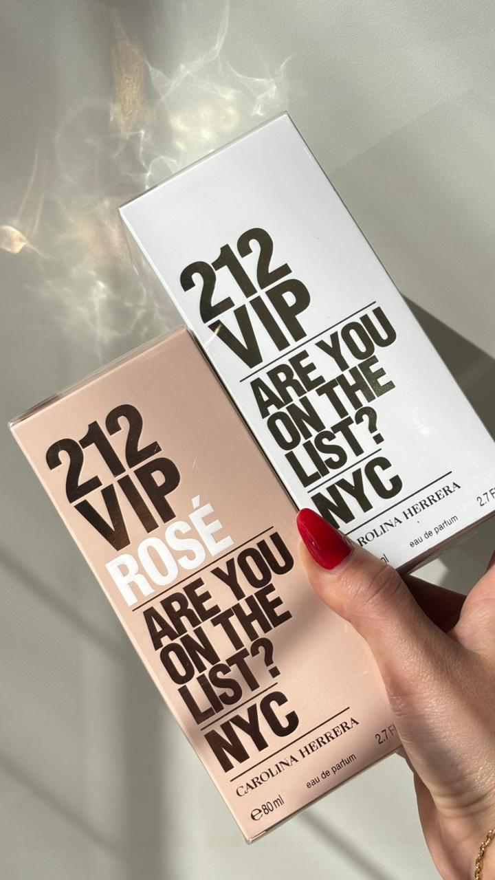 Perfumes 212 VIP e 212 VIP Rosé Carolina Herrera Eau de Parfum 80ml